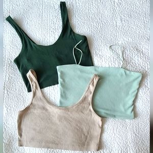 Three (3) Cropped Tank Tops